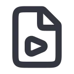 Video File SVG Icon